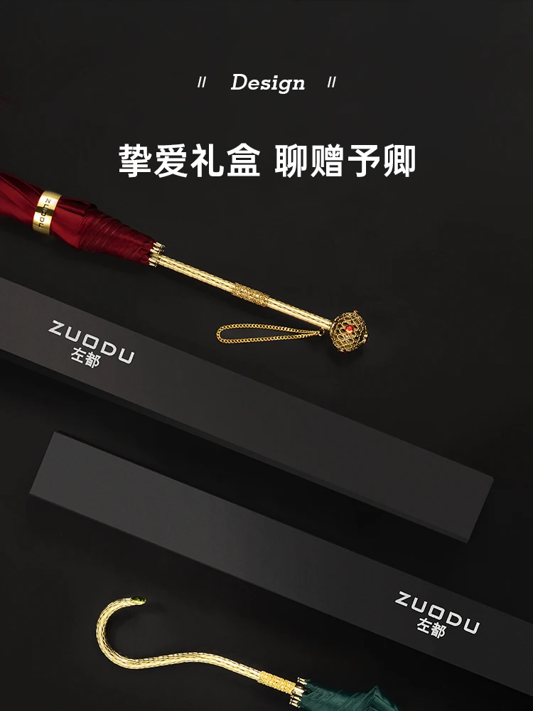 Online Ombrello Da Pioggia Di Moda Di Lusso Da Donna Creativo Di Alta Qualità Con Manico Lungo Ombrelli Da Esterno Antivento Parapluie Rain Gear BC50Y