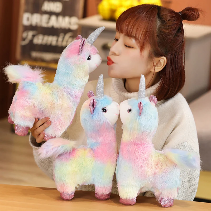

35CM Kawaii cute unicorn plush toy doll pillow family room life decoration baby holiday gift