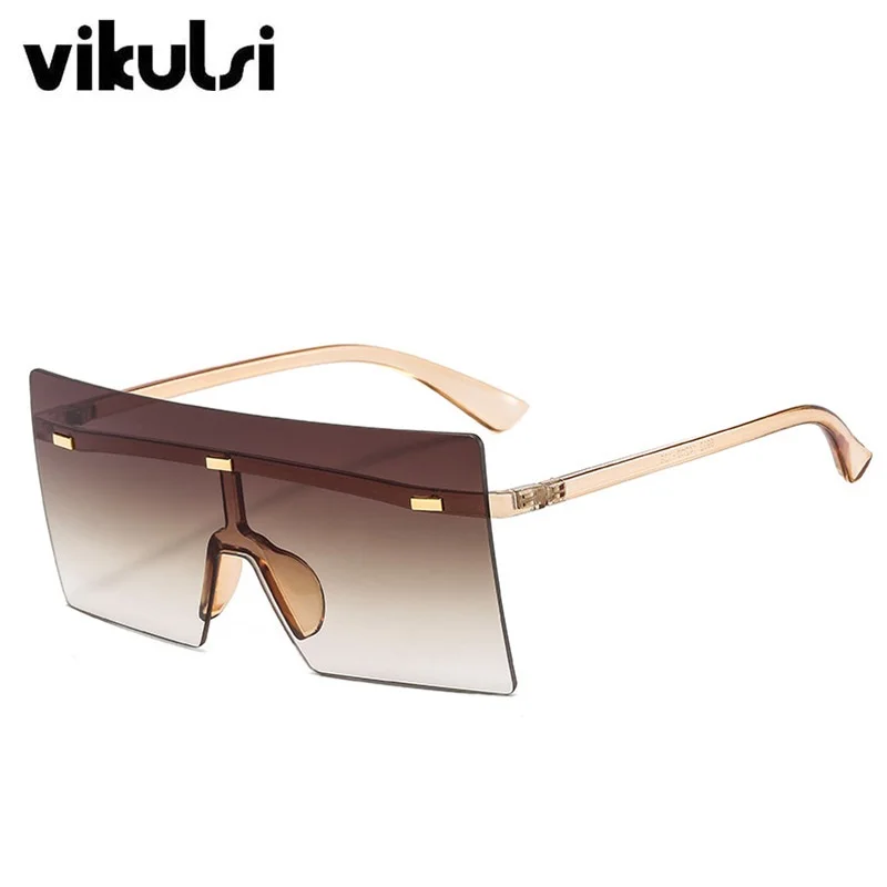 

Очки солнцезащитные женские в ацетатной оправе, прямоугольные брендовые Дизайнерские Большие, с градиентными линзами