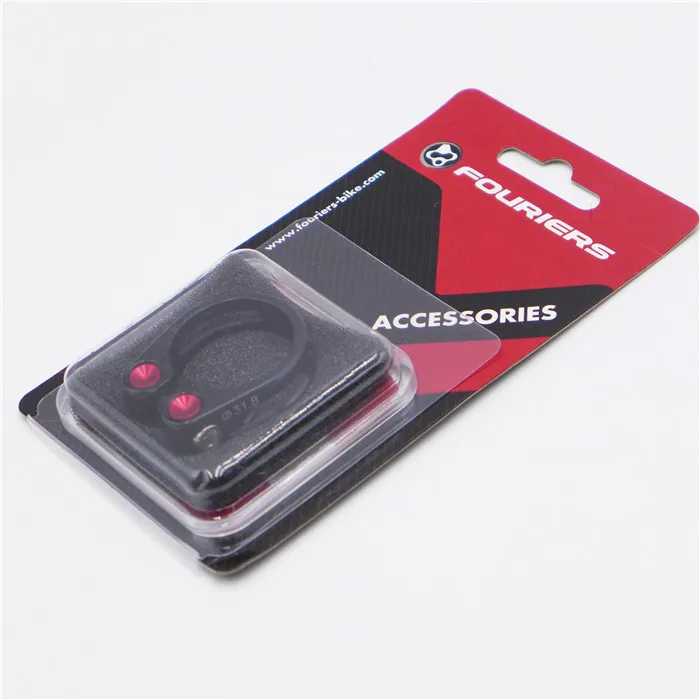 FOURIERS SCL DN001 зажим для сидения велосипеда MTB дорожный велосипед - Цвет: Black 31.8mm