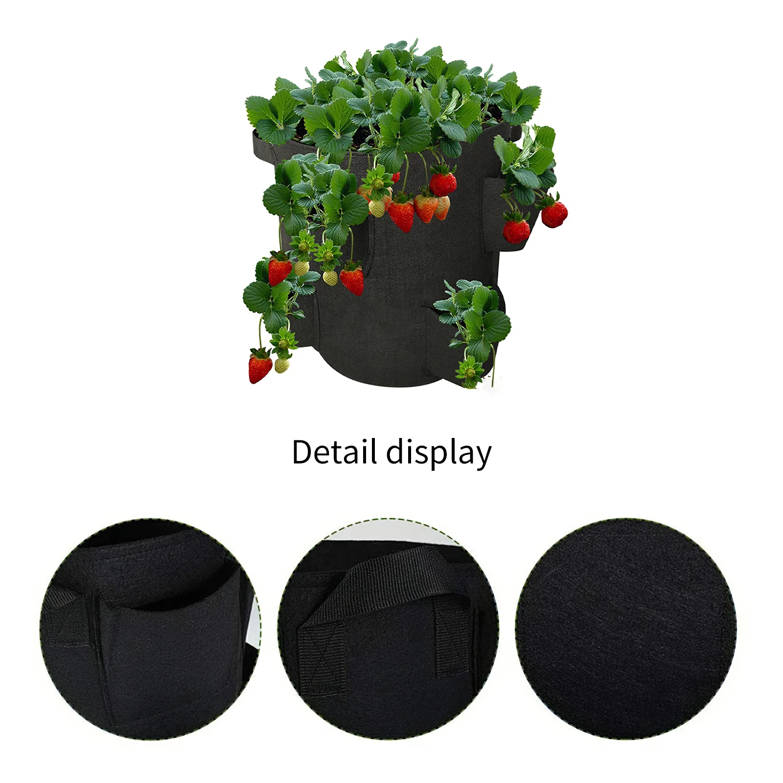 

Сад на открытом воздухе посадка мешок расти клубники вертикальный цветочный травяной мешочек корень дышащий растительное круглые многора...