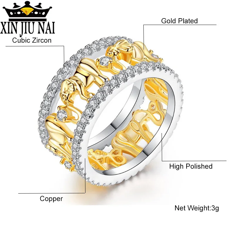 Роскошное кольцо из чистой меди под античное золото на удачу с 3D африканским