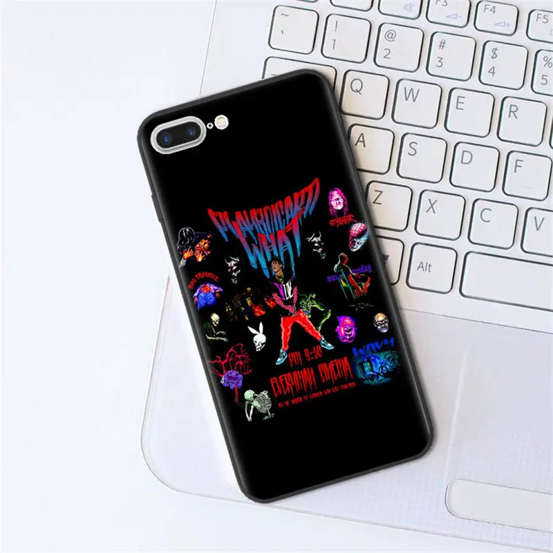 T6831 Rapper singer Playboi Carti Black Soft silicone TPU Phone Cases For iPhone X 5s 5 SE 6s 6 7 8 Plus XS Max XR Coque Back Cover - Цвет: T6831