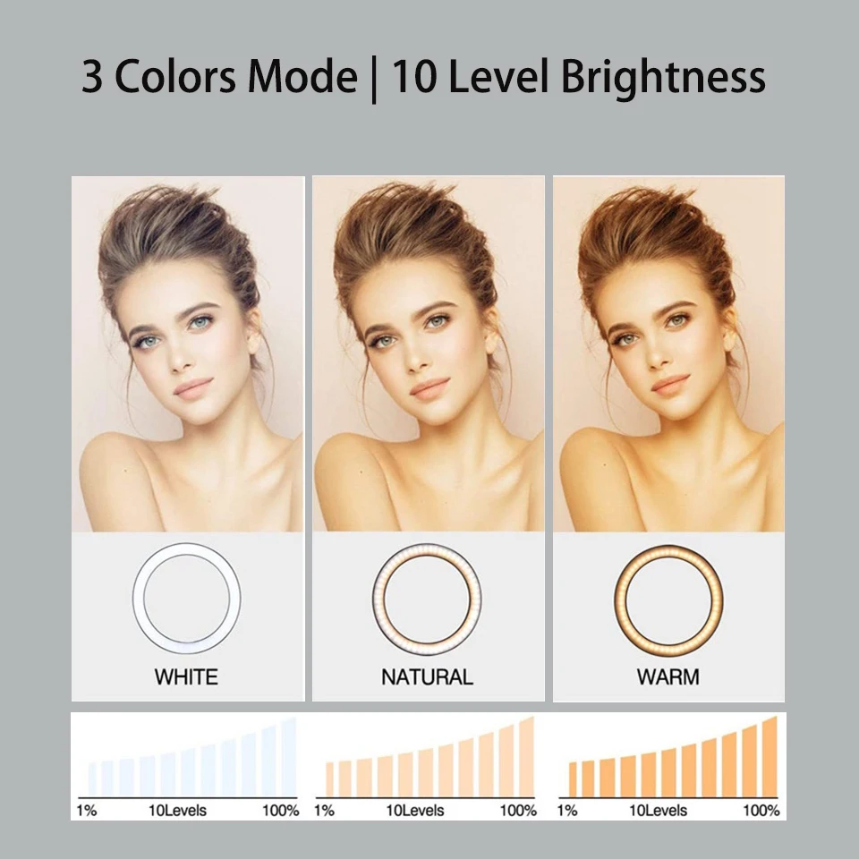 Кольцевой светильник для селфи со штативом фотосессии телефона|Фотографическое