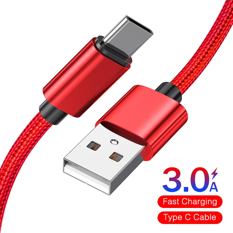USB Type C кабель для Samsung Huawei Oneplus быстрая зарядка 3 а мобильный телефон зарядный