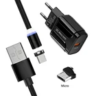 Магнитный Micro USB QC 3,0 кабель для быстрой зарядки для Honor 6A 6C 7A 7C 7S 8X 8A Vivo Y17 V15 Y93 Z1, кабель для передачи данных для телефона Android