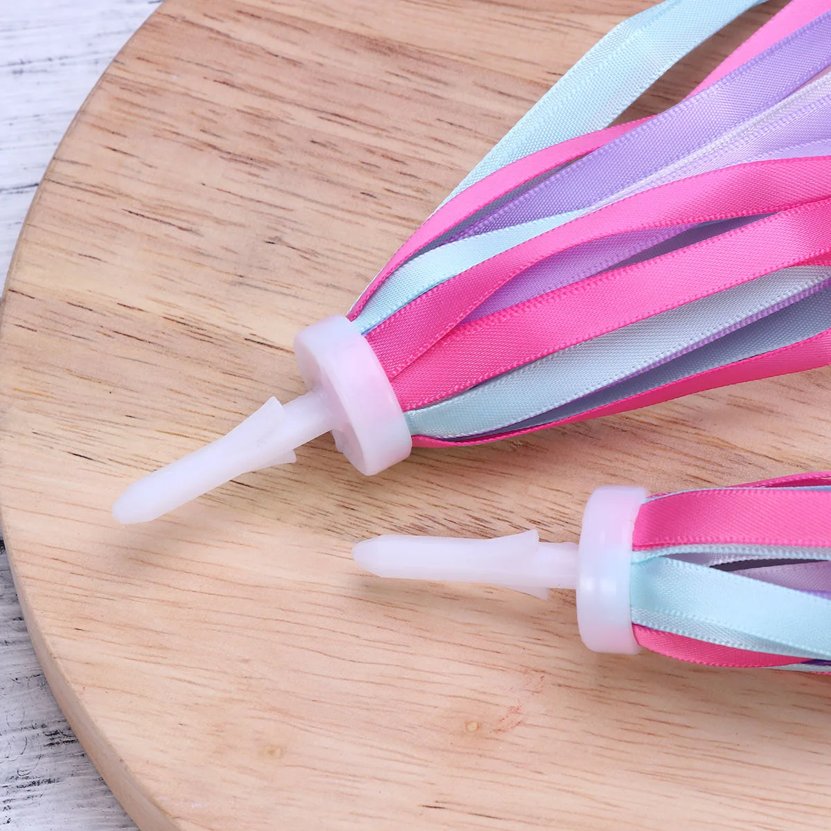 

One Pair of Childrens Bike Handlebar Streamers Grips Tassels Ribbons Baby Carrier Accessories (Purple)
