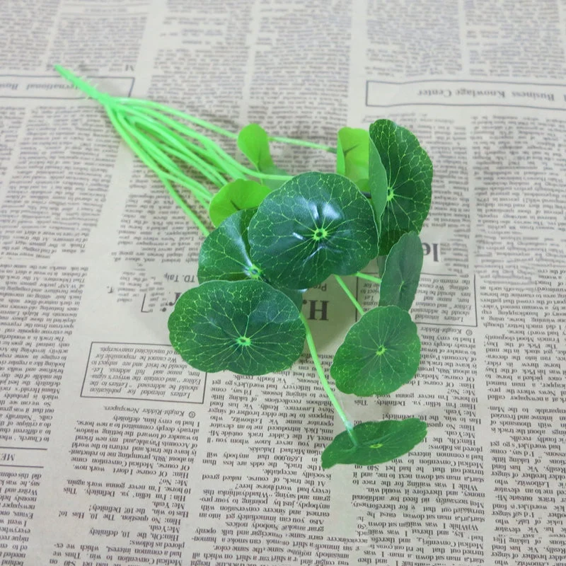 

4PCS Simulation Plant Small Lotus Leaf Feel Lotus Leaf Home Decoration
