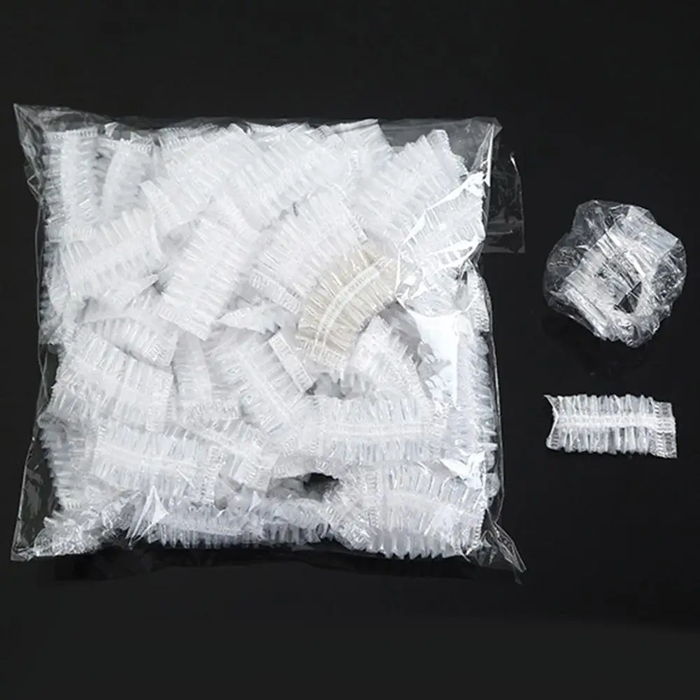 100 шт Одноразовые водонепроницаемые прозрачные наушники для ушей крышка s краска