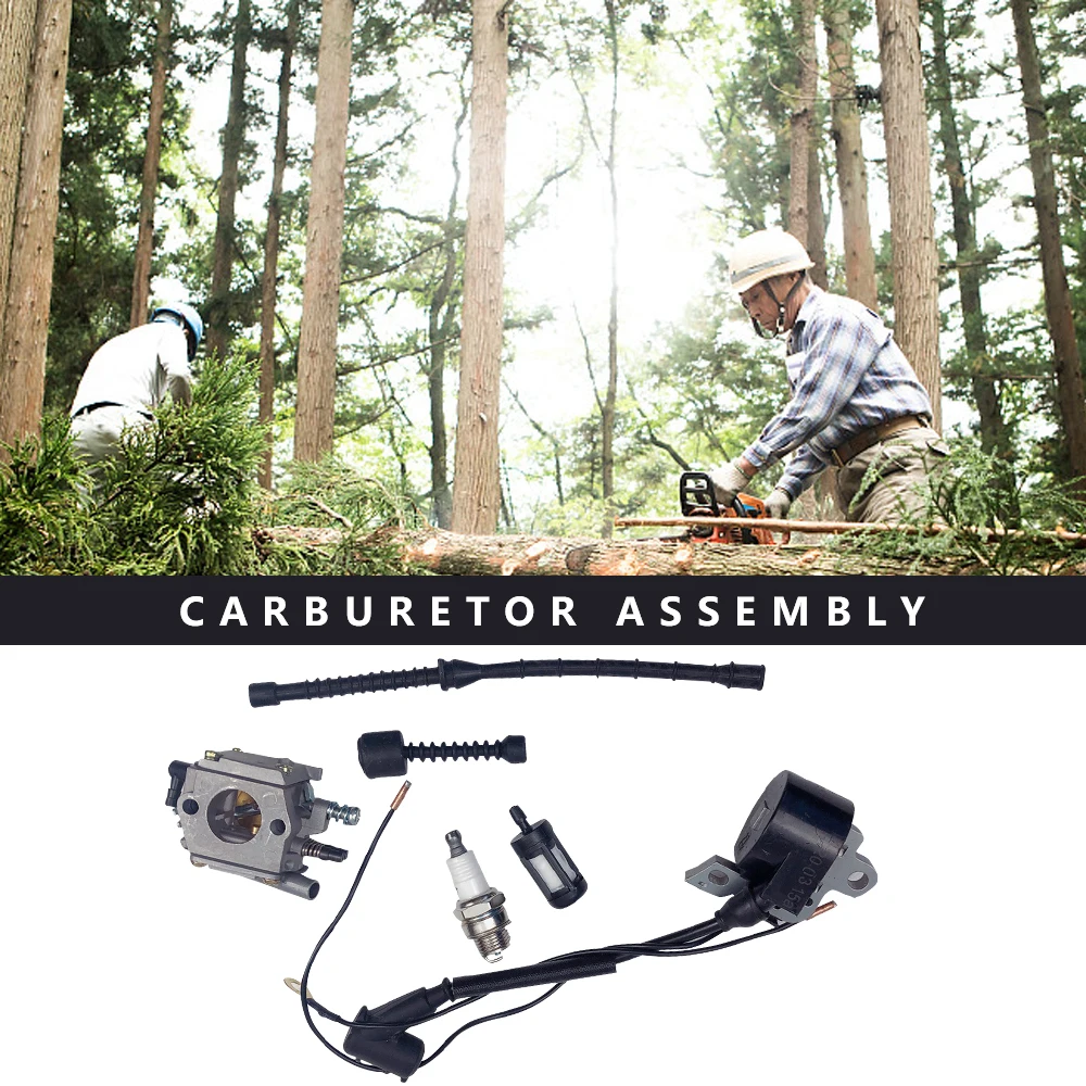 

Carburetor Ignition Coil for stihl Chain Saw 038 MS380 MS381 Air Fuel Oil Filter N58A 1 order