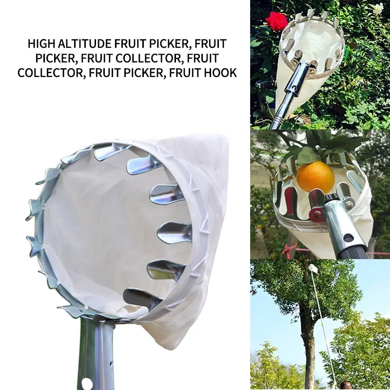 

HOOMALL Fruit Picker Head Basket Portable Fruits Catcher for Harvest Picking Citrus Pear