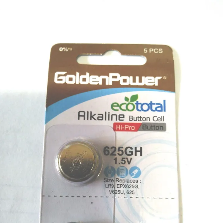 Goldenpower щелочные батареи 1 5 V ZN MNO2 625U 625A 200 мА/ч кнопка сотового телефона батарея V625U