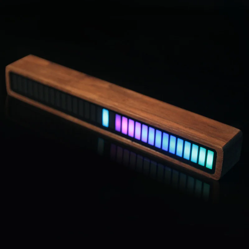 

Sound control electric frequency pickup light APP control music melody rhythm light LED computer car atmosphere light solid wood
