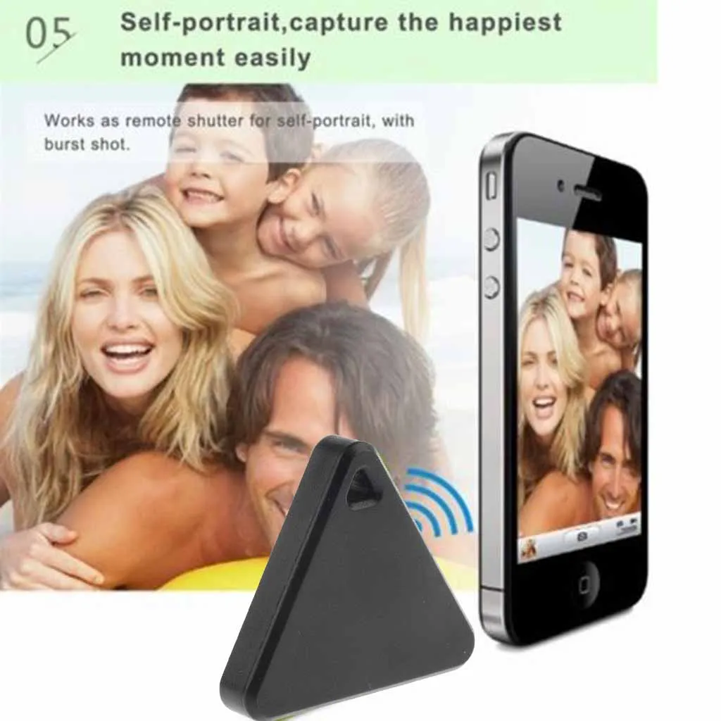 Черный поисковый Брелок Анти-бирка на случай потери мини Bluetooth отслеживание домашних животных gps-сигнализация локатор треугольник