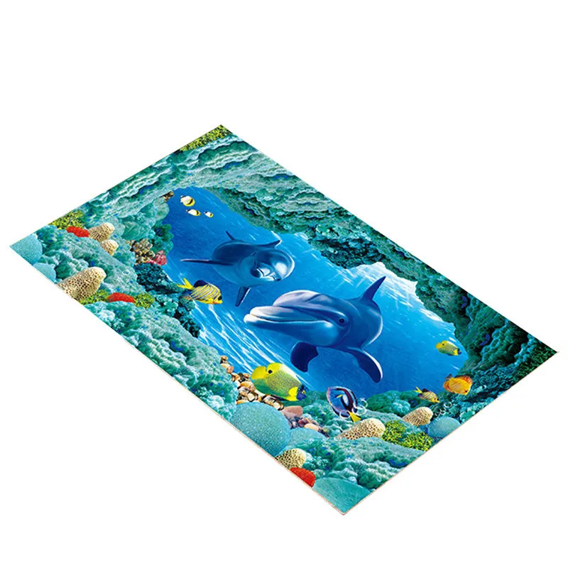 Коврик для ванной из пены с эффектом памяти Противоскользящий коврик 3D принтом