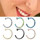 Пирсинг в носовую перегородку 810 мм, кольцо в стиле панк, поддельный спиральный пирсинг, C-зажим, кольцо для губ для женщин, пирсинг в носовую перегородку аксессуары для украшения тела