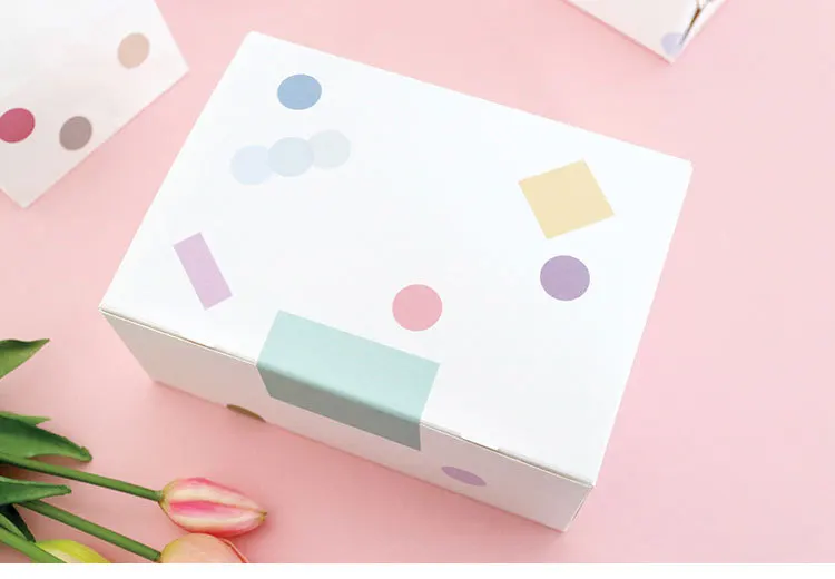 76 шт милые одноцветные наклейки s Kawaii Dot канцелярские наклейки s Бумажные Клейкие наклейки для детей DIY Скрапбукинг принадлежности для альбома