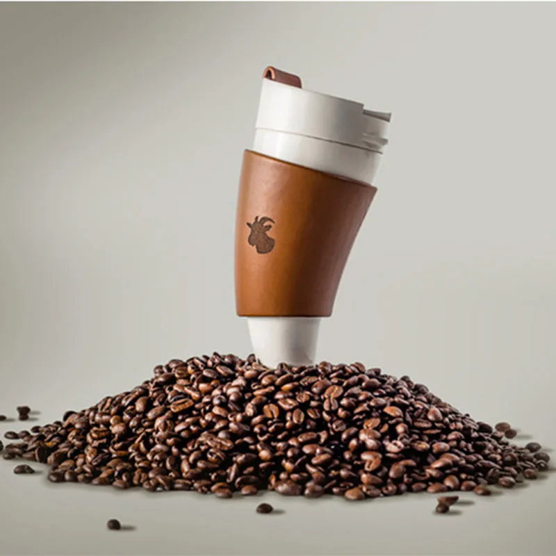 

New 230ml Cartoon Animal Goat Horn Mug Stainless Steel Milk Coffee Mug Tea Cup Drinkware Lovers Creative Gift Tumbler Office Cup