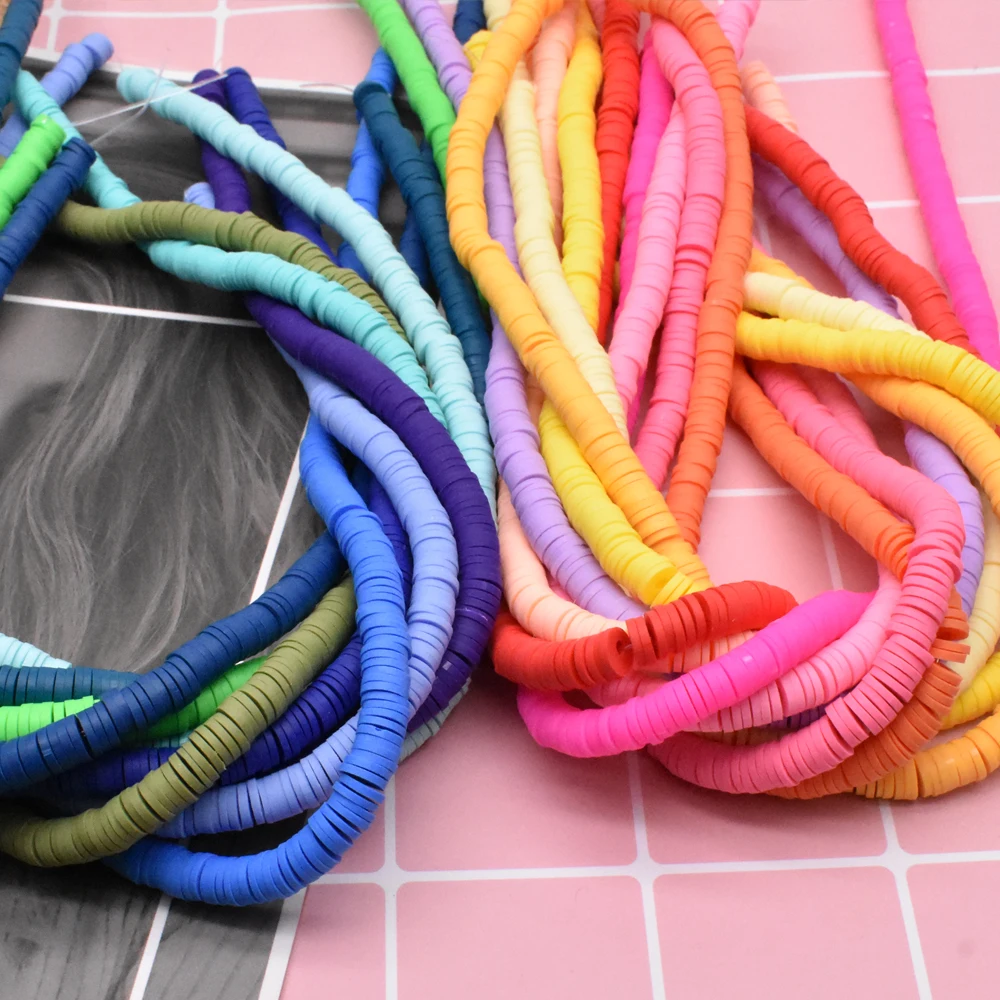 6 мм 400 шт./лот DIY ювелирных изделий полимерные глиняные бусины резиновые для Бохо