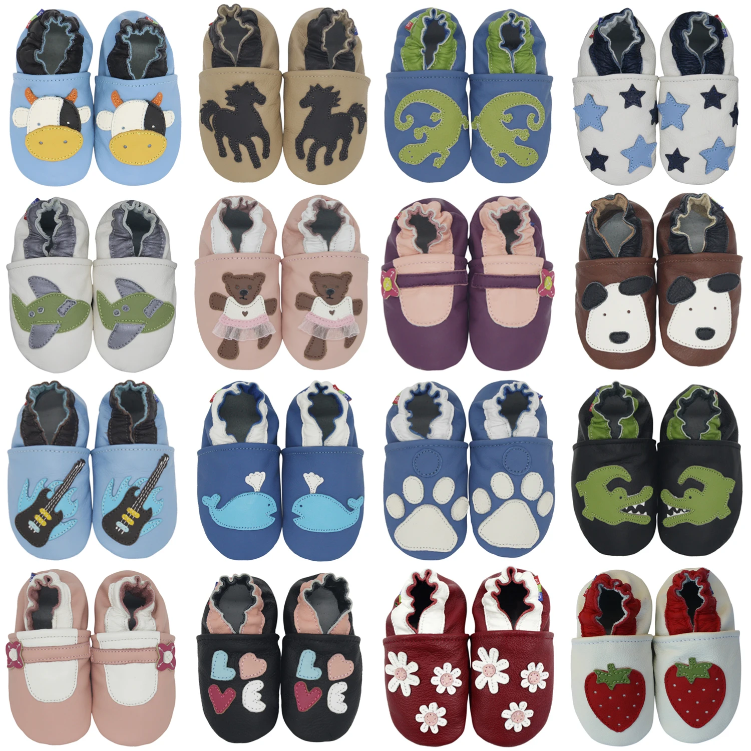 Shoeszoo/детская обувь из мягкой натуральной кожи для новорожденных мальчиков и девочек; нескользящая обувь для малышей от 0 до 24 месяцев
