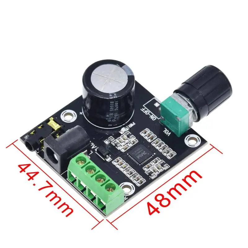 

1 шт., сверхтонкий 2X15 Вт мини Hi-Fi PAM8610, класс D, цифровой усилитель мощности, 12 В, черный