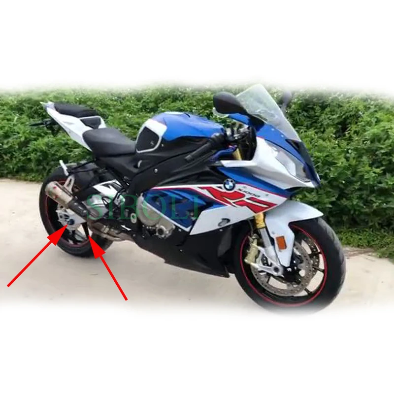 Новые S1000RR лет мотоцикл глушитель с покрытием из углеродного волокна Слипоны для S1000RR