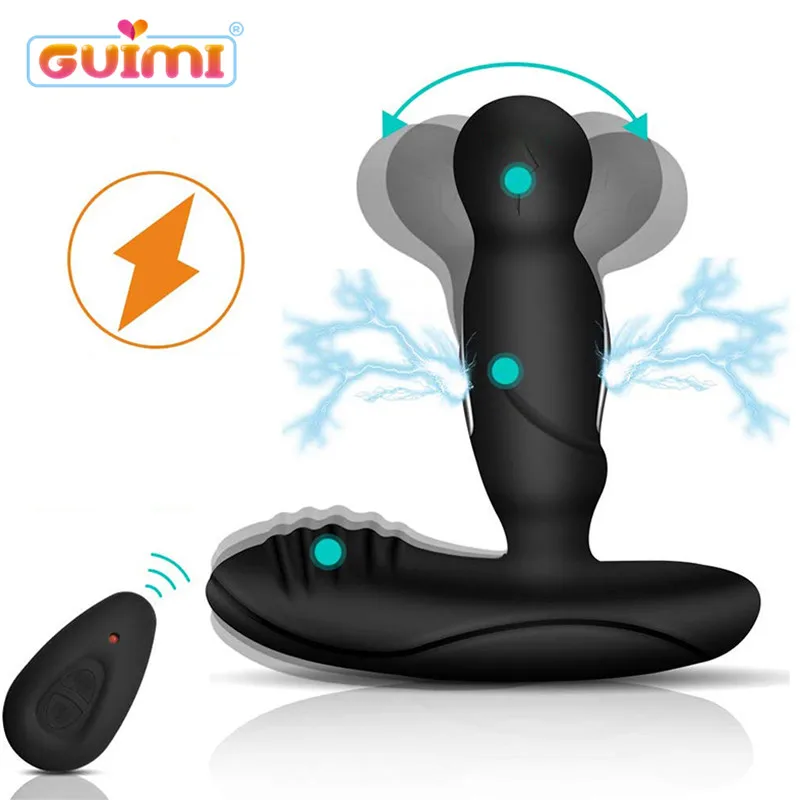 GUIMI анальный электростимулятор вибратор дистанционное управление Отопление