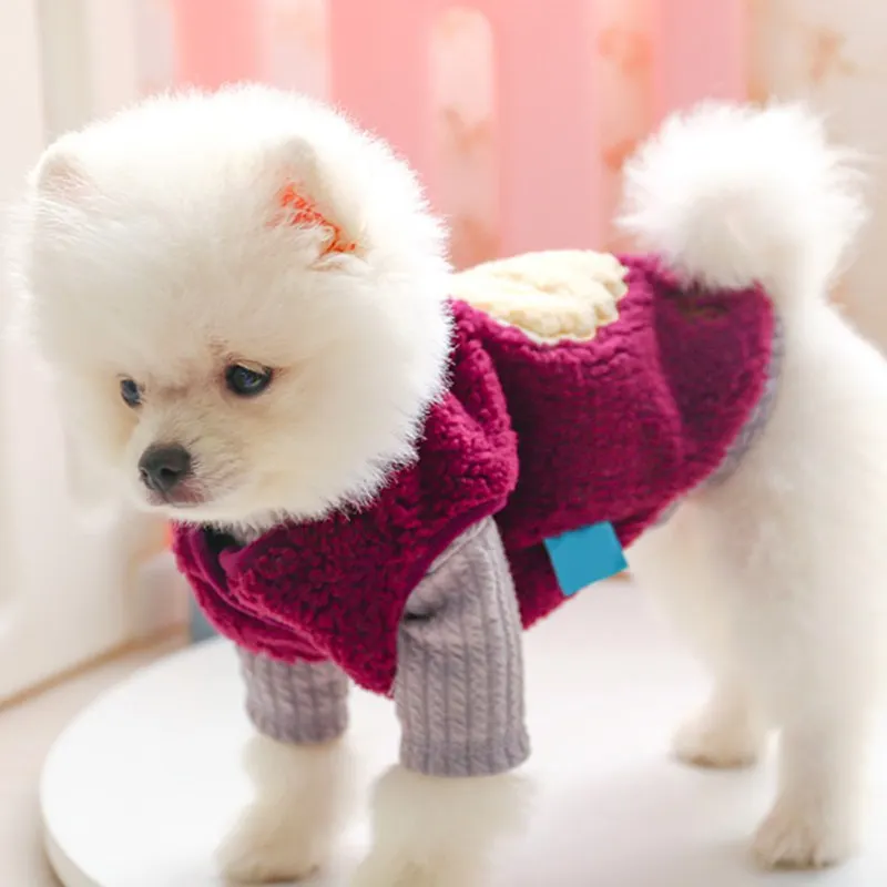 Осенне зимний теплый жилет с рисунком температуры для домашних животных милая