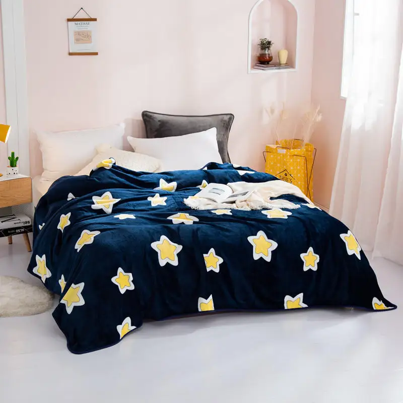 

Luxury Star BlanketThick Warm 150cmx200cm Ripple