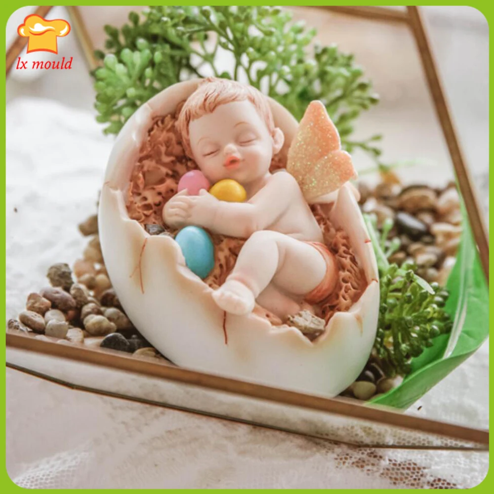 3D колыбель в виде яиц Детская подставка украшение сделай сам силиконовая форма