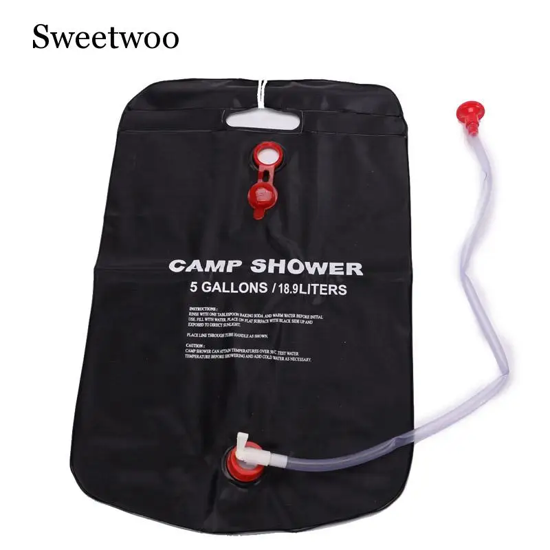 20L душ на открытом воздухе Сумка Складная солнечной энергии с подогревом ПВХ