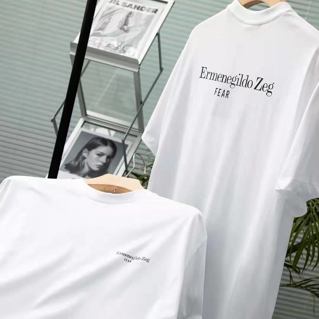 

2021 Summer New Men's Casual Comfortable Simple Cotton Daily Wear High Street T-Shirt Neutral