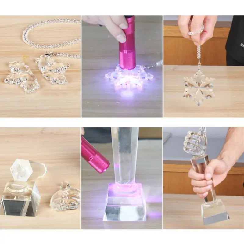 50 мл клей для УФ сушки прозрачный склеивания стекла ремонт жидкого