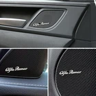 10 шт. Автомобильная 3D алюминиевая Эмблема для украшения аудио, наклейка для Alfa Romeo 159 147 156 giulietta 147 159 mito nподголовник