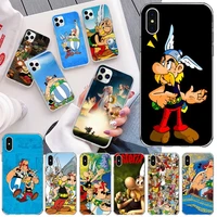 asterix and obelix phone case for iphone 13 12 11 pro mini xs max 8 7 plus x se 2020 xr silicone soft cover