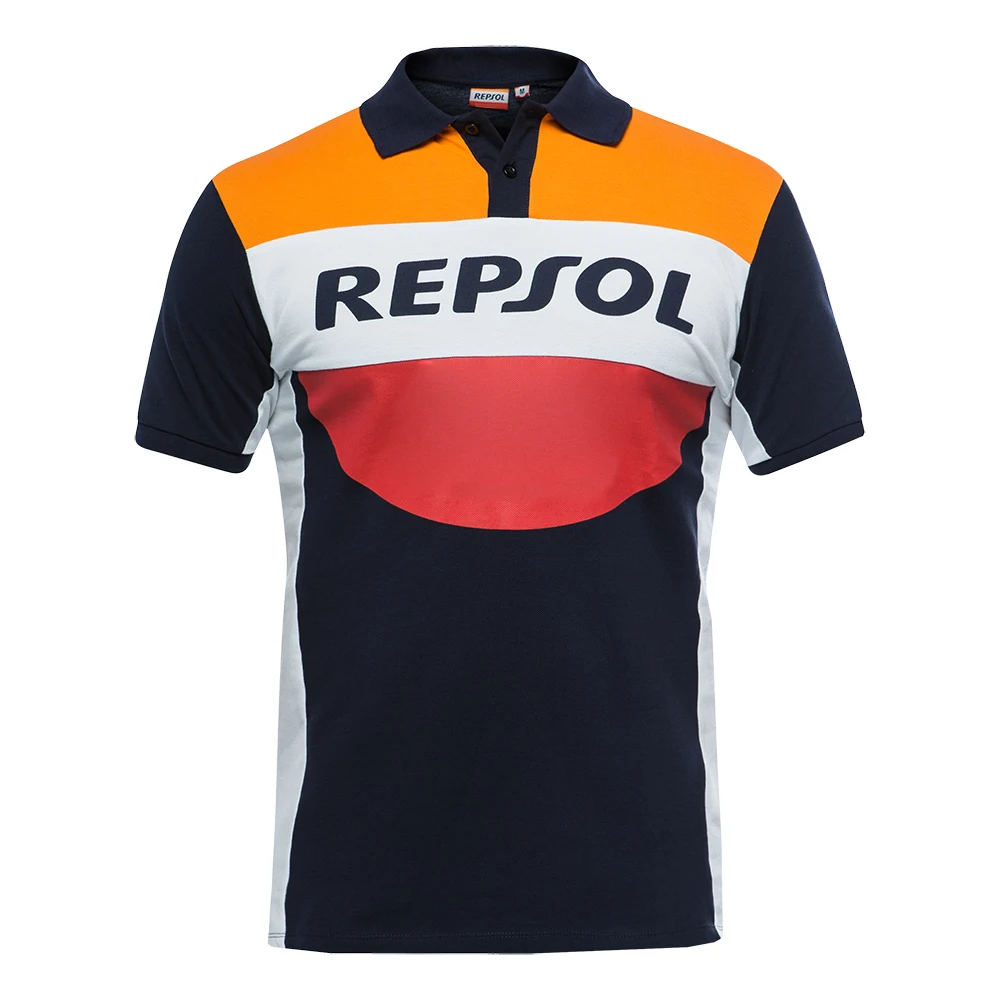 Repsol Polo Shirt Motorcycle ATV Bike Riding Motocross Mountain Bicycle Men's T-shirt | Автомобили и мотоциклы