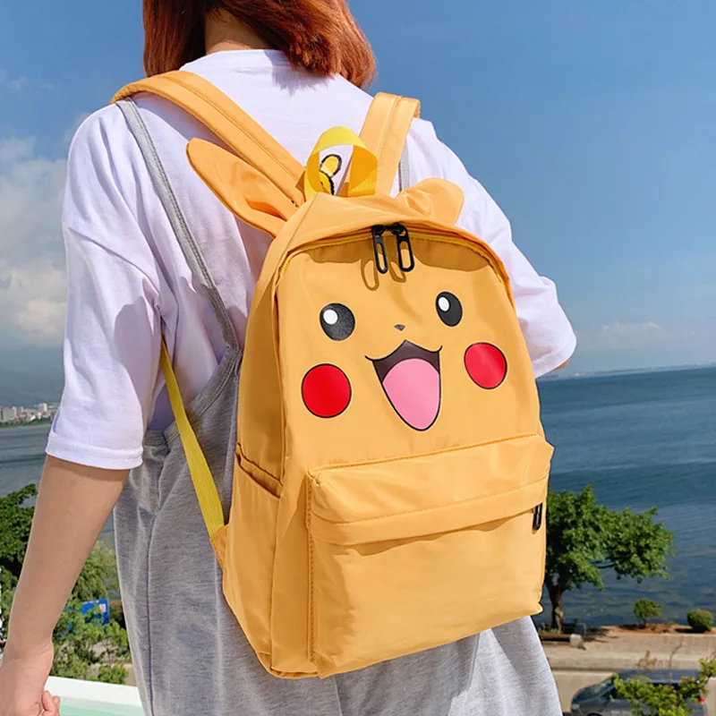 Новинка 2019 милый рюкзак с покемоном Пикачу для детей школьный