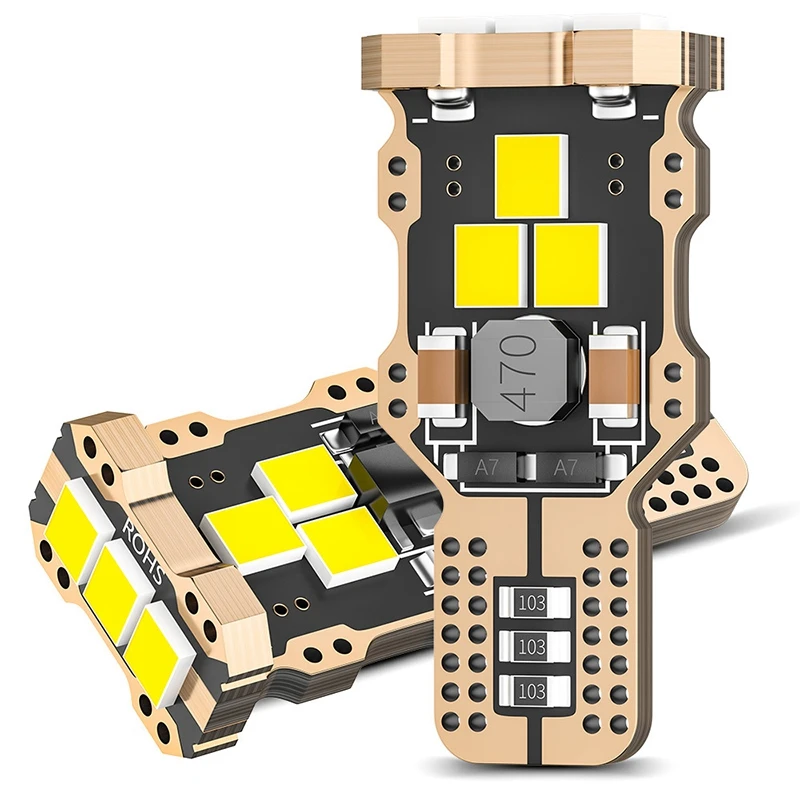 

921 912 T15 Car LED Brake Light T15 4014 45SMD Back Up Reverse Light Bulbs Decoding Highlight Turn Signal Lamp 6000K Xenon White