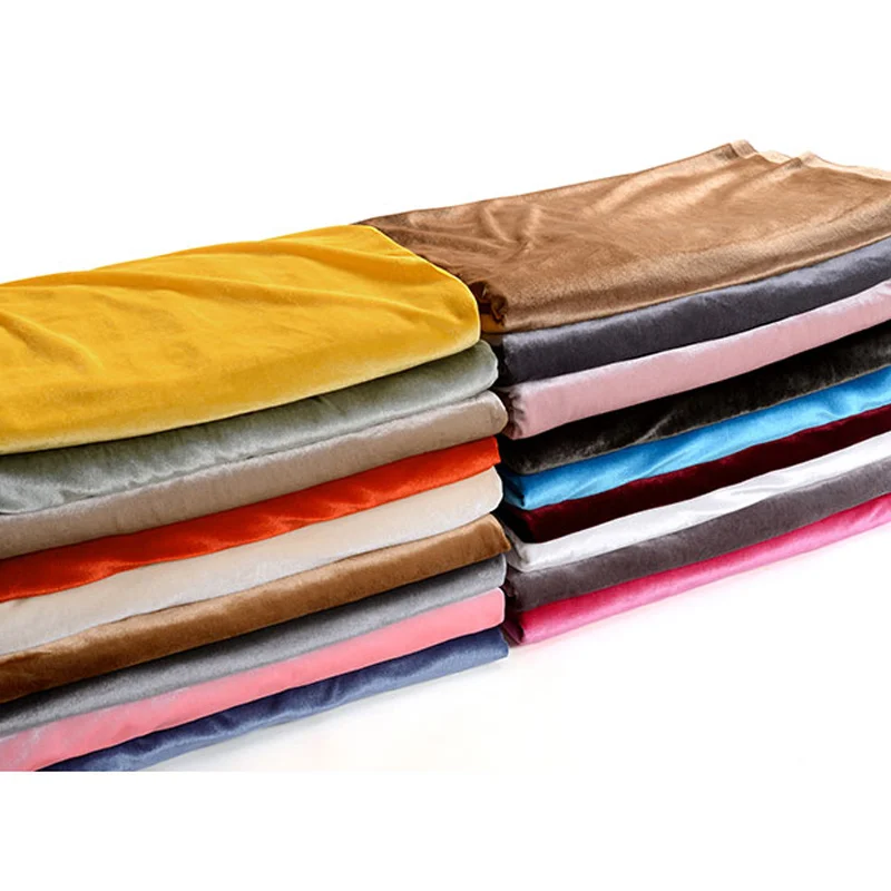 Однотонная бархатная утолщенная Ткань для шитья свитшот спортивный костюм