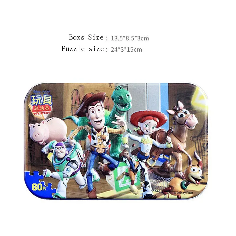 Puzzle-12-1PACK Мультяшное Холодное сердце Эльза и Анна Принцесса 60 шт. головоломка для детей 4-8 для детей Обучающие образовательные головоломки игрушки - Цвет: Puzzle-12-1PACK
