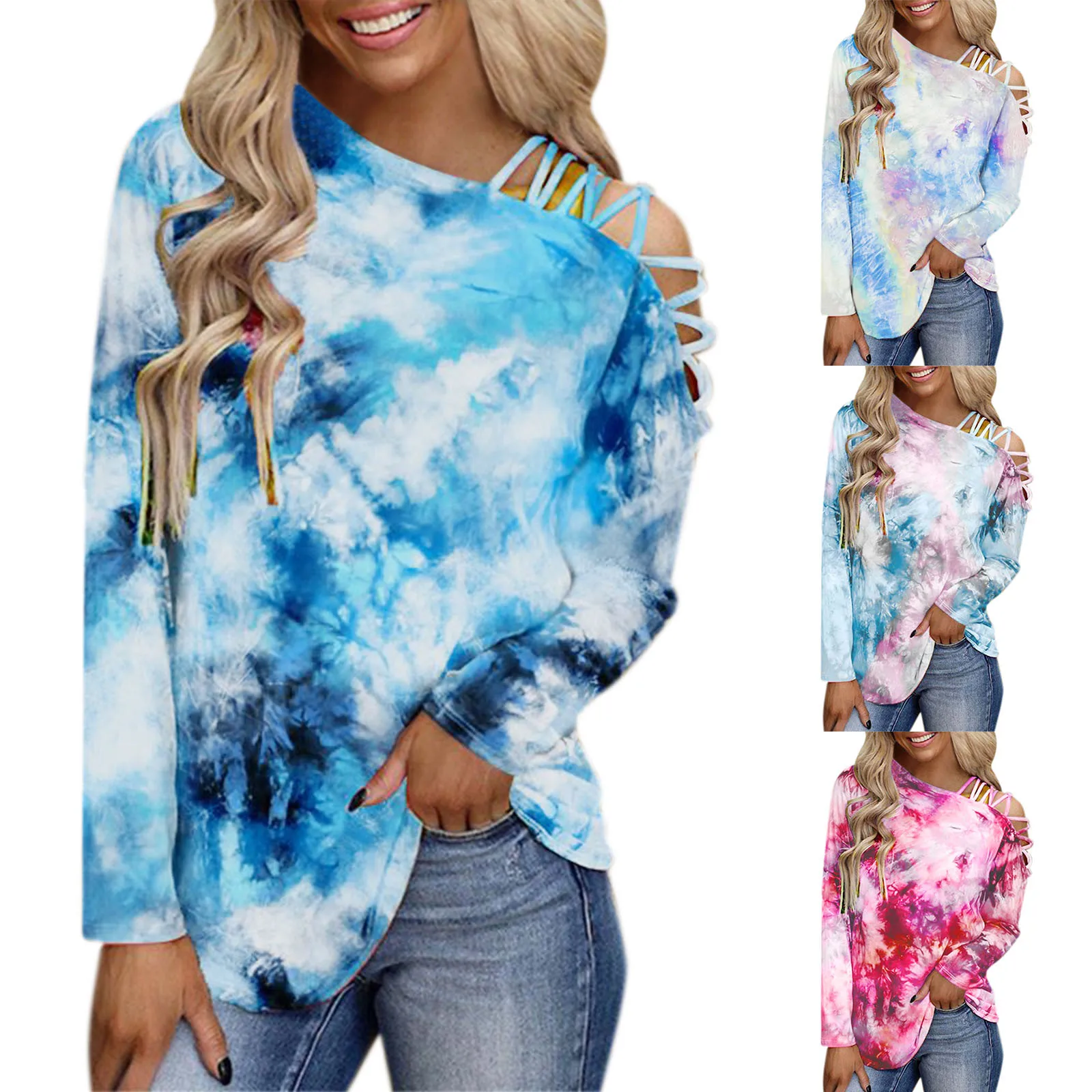 

Повседневная футболка, женская модная футболка с принтом, футболки с открытыми плечами Y2K, женские футболки, пуловер, женская одежда, блузы