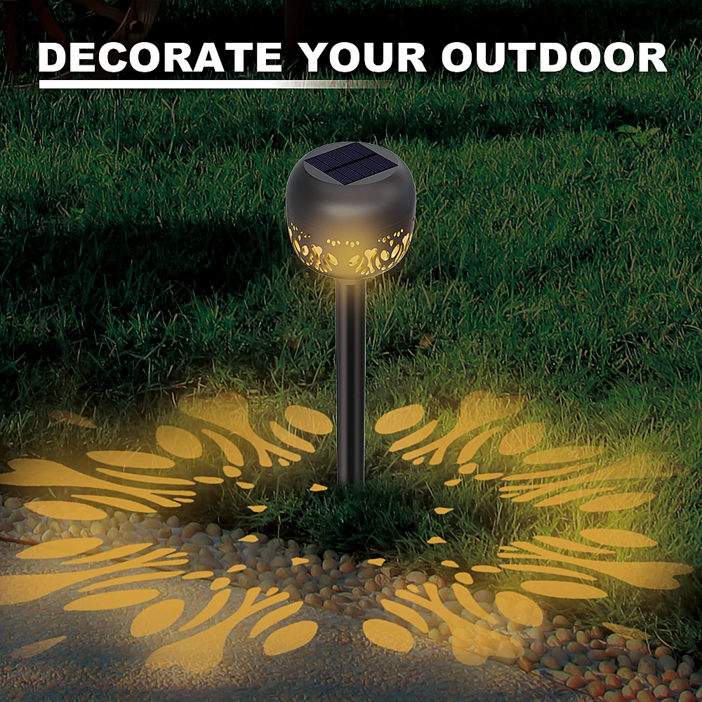 

Solar Lights Outdoor, Torch with Dancing Flickering Flames, Waterproof Landscape Decoration for Garden Pathway Yard-Auto On/Off