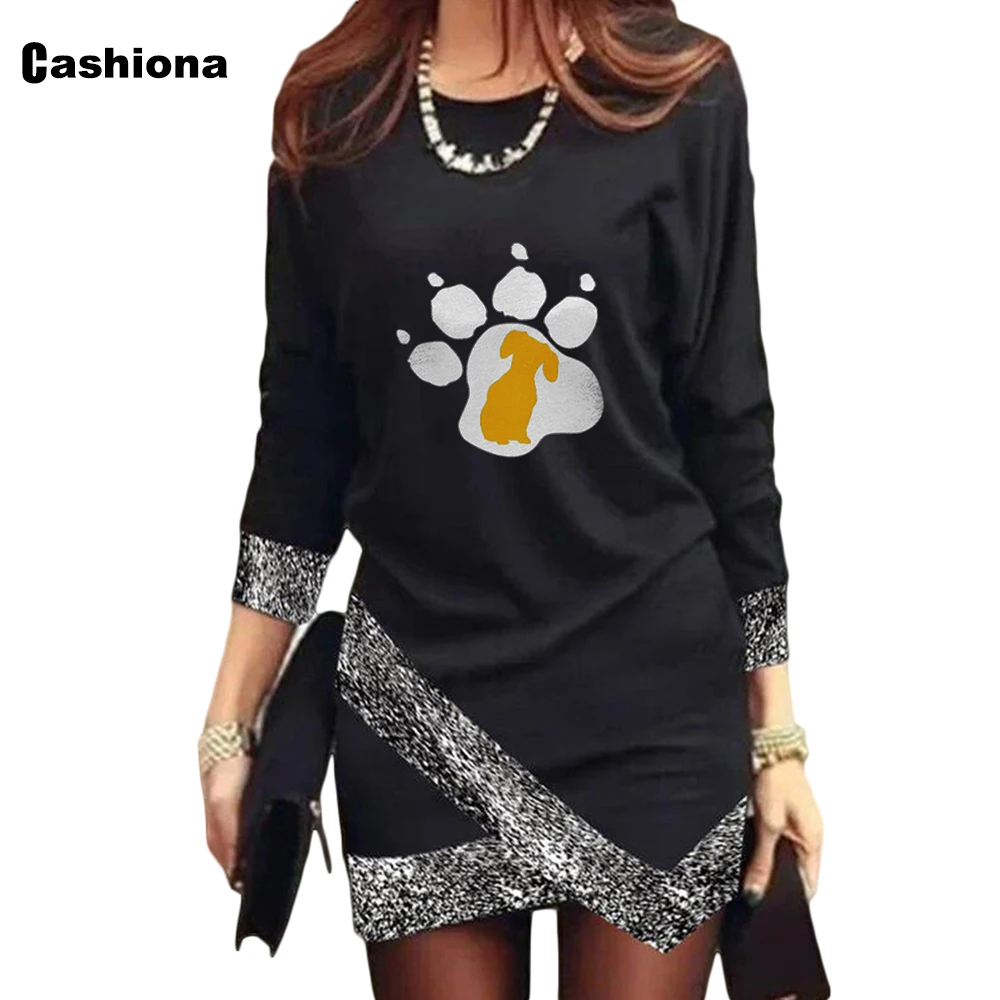 Женское короткое платье с принтом солнце и луна батальных размеров - купить по