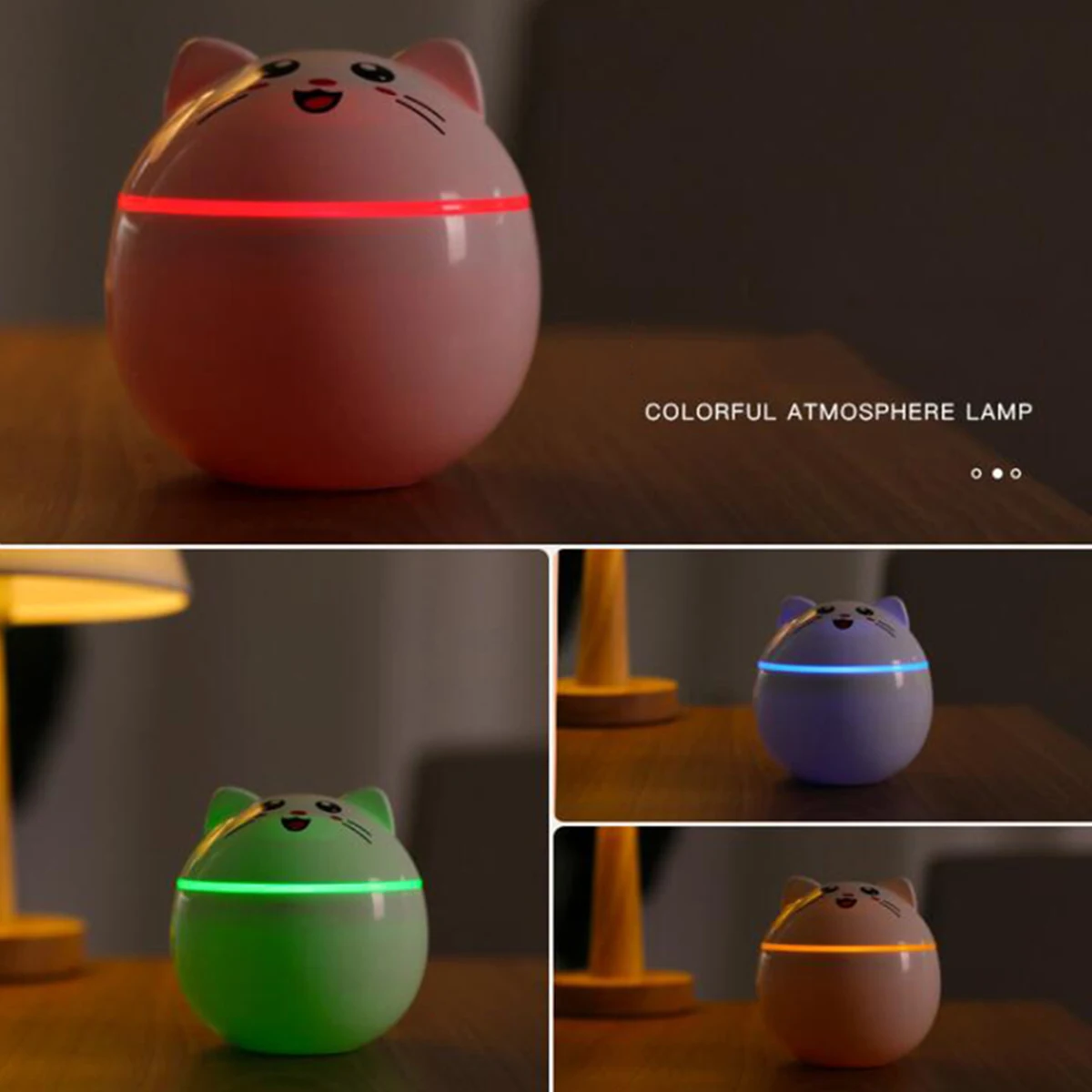 

Mini Humidifier Ultrasonic Air Humidifier Essential Oil Diffuser Home Bedroom Office Aromatherapy Spray USB Night Light Filter