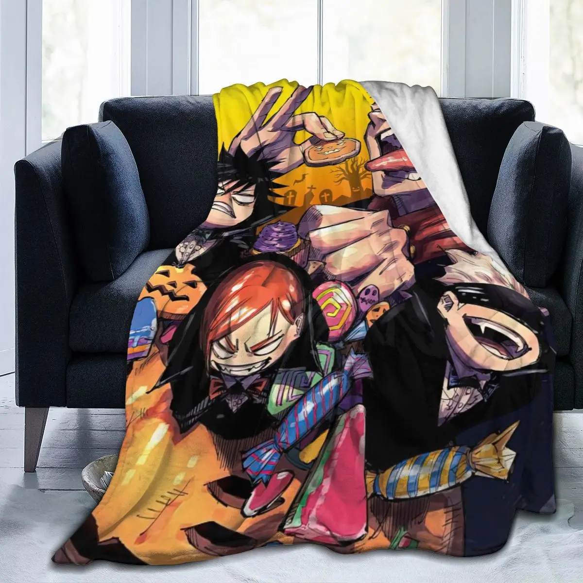 

Одеяло с 3D рисунком из аниме «джутсу касин», покрывало в стиле ретро, постельное белье, квадратное шерстяное мягкое одеяло для пикника