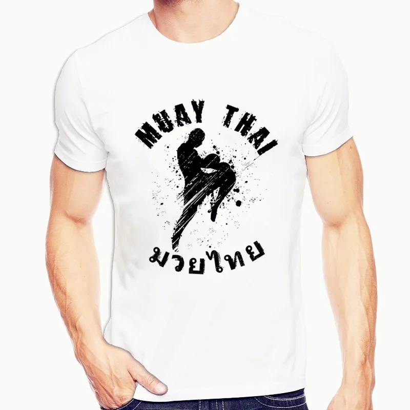 Повседневные мужские футболки с круглым вырезом Ultimate Fighting Muay Thai Fight модные и