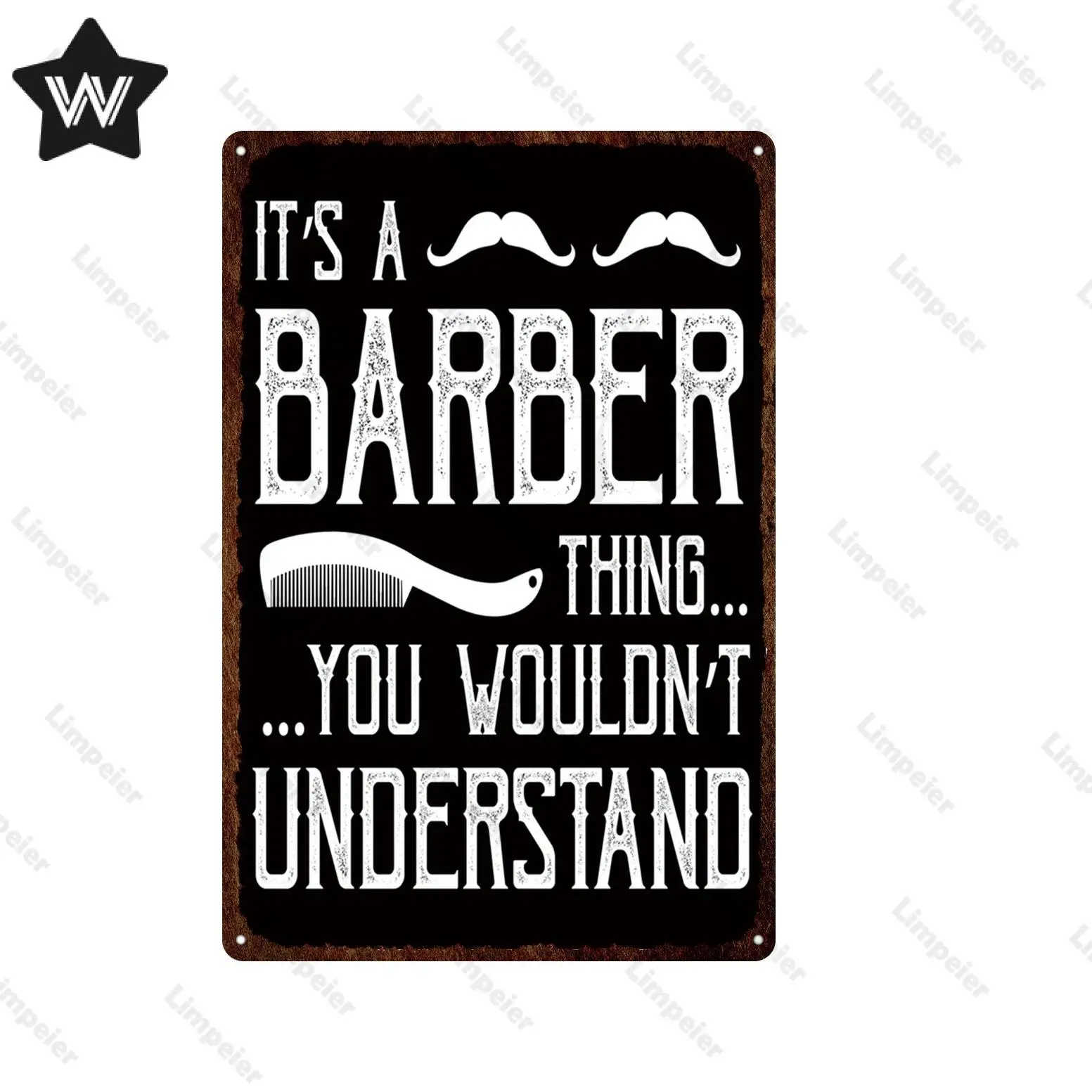 Металлический жестяной знак для парикмахерской настенные Стикеры стрижки волос