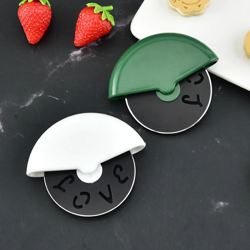 

Multifoutional Pizza Single Wheel Cut Tools Household Stainless Steel Pizza Knife Cake Tools Wheel Use For Cake Dough Cookies