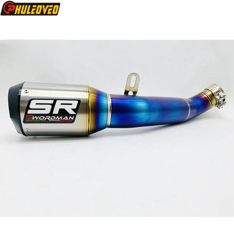 

Titanium Alloy for Kawasaki ZH2 2018-2021 H2 2015-2021 Motorcycle Exhaust Muffler Link Pipe Slip-on Exhaust Demper Middle Pipe