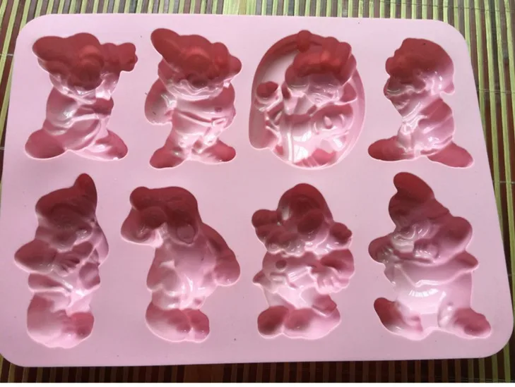 

Sneeuw Prinses En Zeven Dwergen Mould Silicone Mold Bakken Keuken Tool